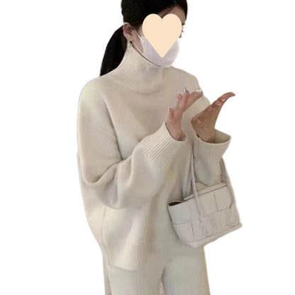 High Collar Knitted Sweater