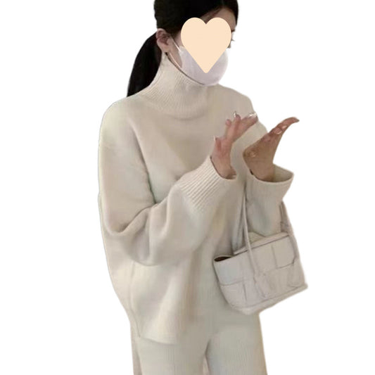 High Collar Knitted Sweater