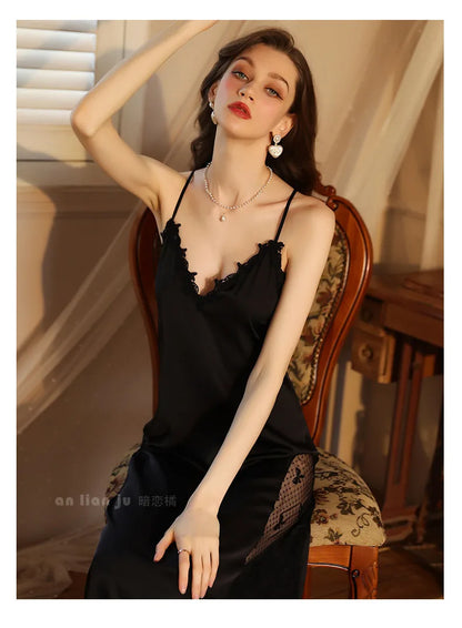 New Sexy Backless Long Nightdress