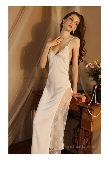 New Sexy Backless Long Nightdress