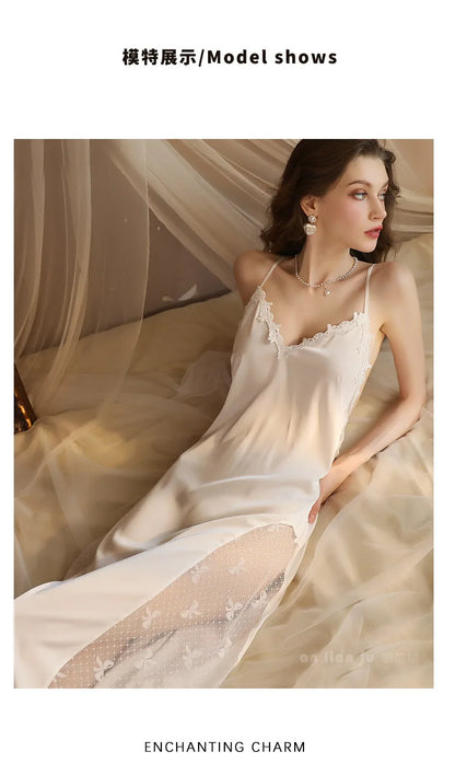 New Sexy Backless Long Nightdress