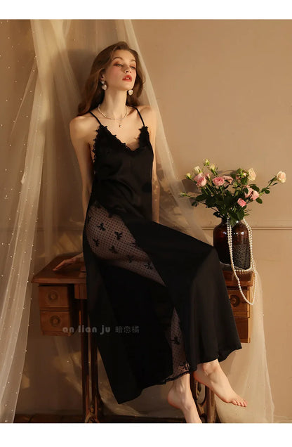 New Sexy Backless Long Nightdress